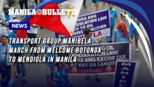 Transport group Manibela march from Welcome Rotonda to Mendiola in Manila