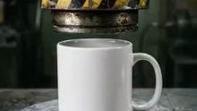 Hydraulic Press vs Coffee Mug ☕💥 | Ultimate Crush Test