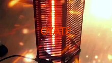 Two Settings 750w 1500w Patio Heaters Infrared Heaters Freestanding Electric Heaters