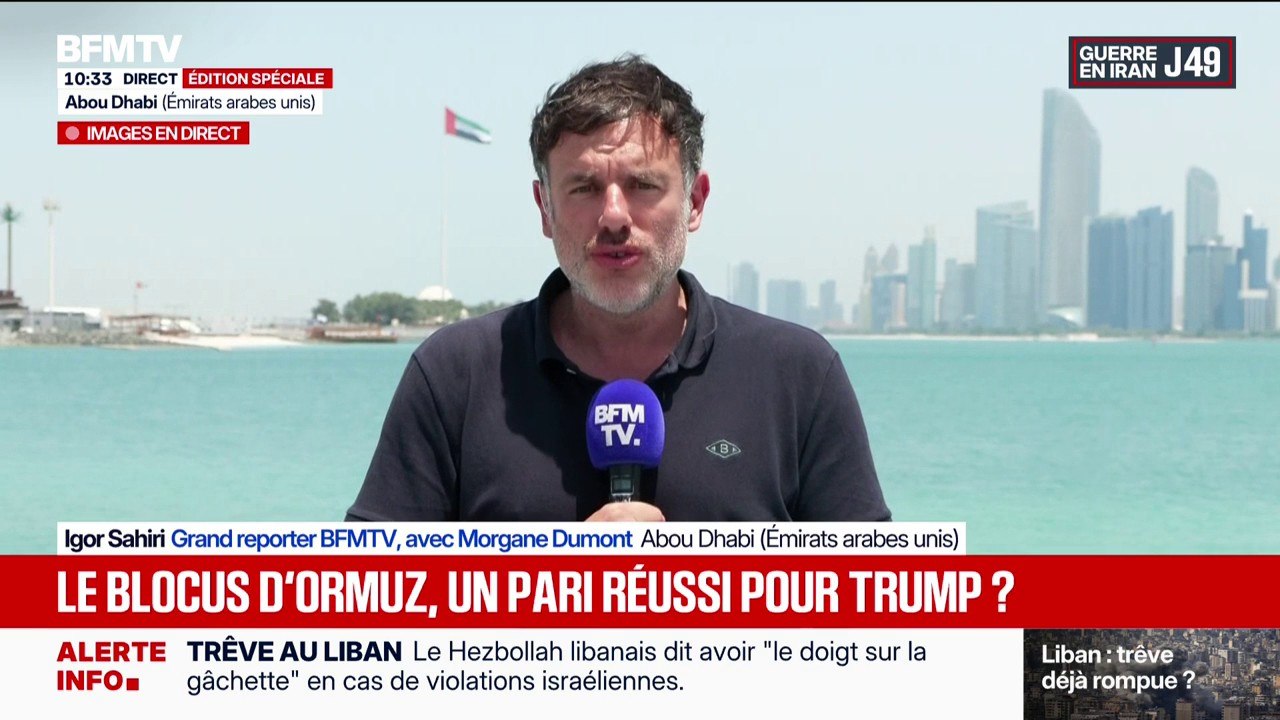 Guerre au Moyen-Orient: l'armée américaine dit que le blocus des ports iraniens "fonctionne"