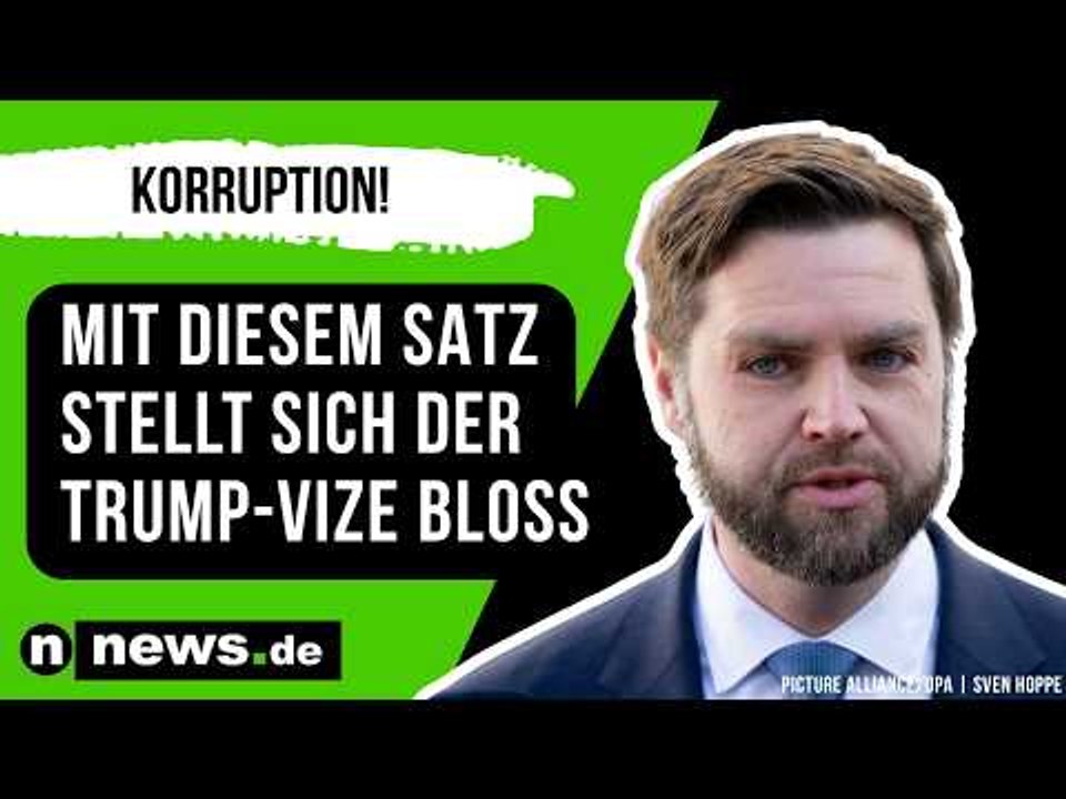 JD Vance: Es geht um Korruption - mit diesem Satz stellt sich der Trump-Vize bloß