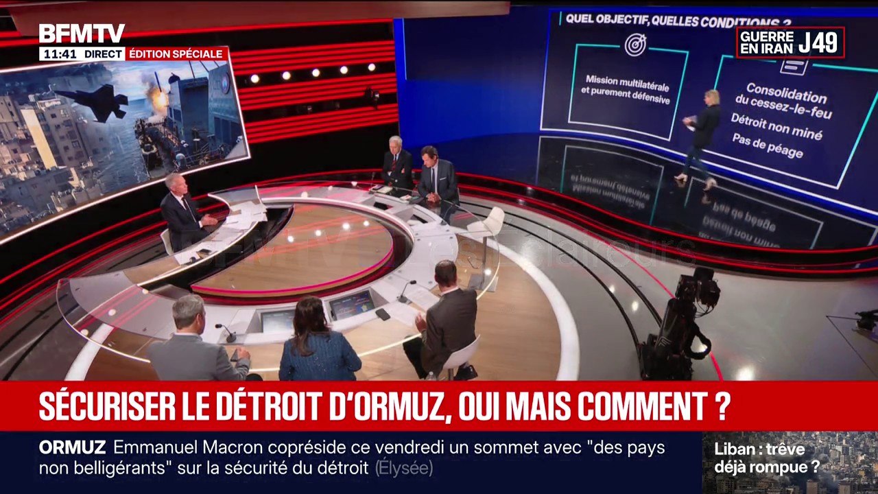 LES ÉCLAIREURS - Quels sujets vont être abordés lors de la conférence pour la sécurisation du détroit d'Ormuz à l'Élysée?