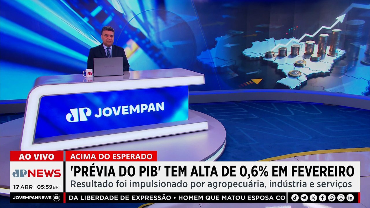 Prévia do PIB do Banco Central tem alta de 0,6% em fevereiro