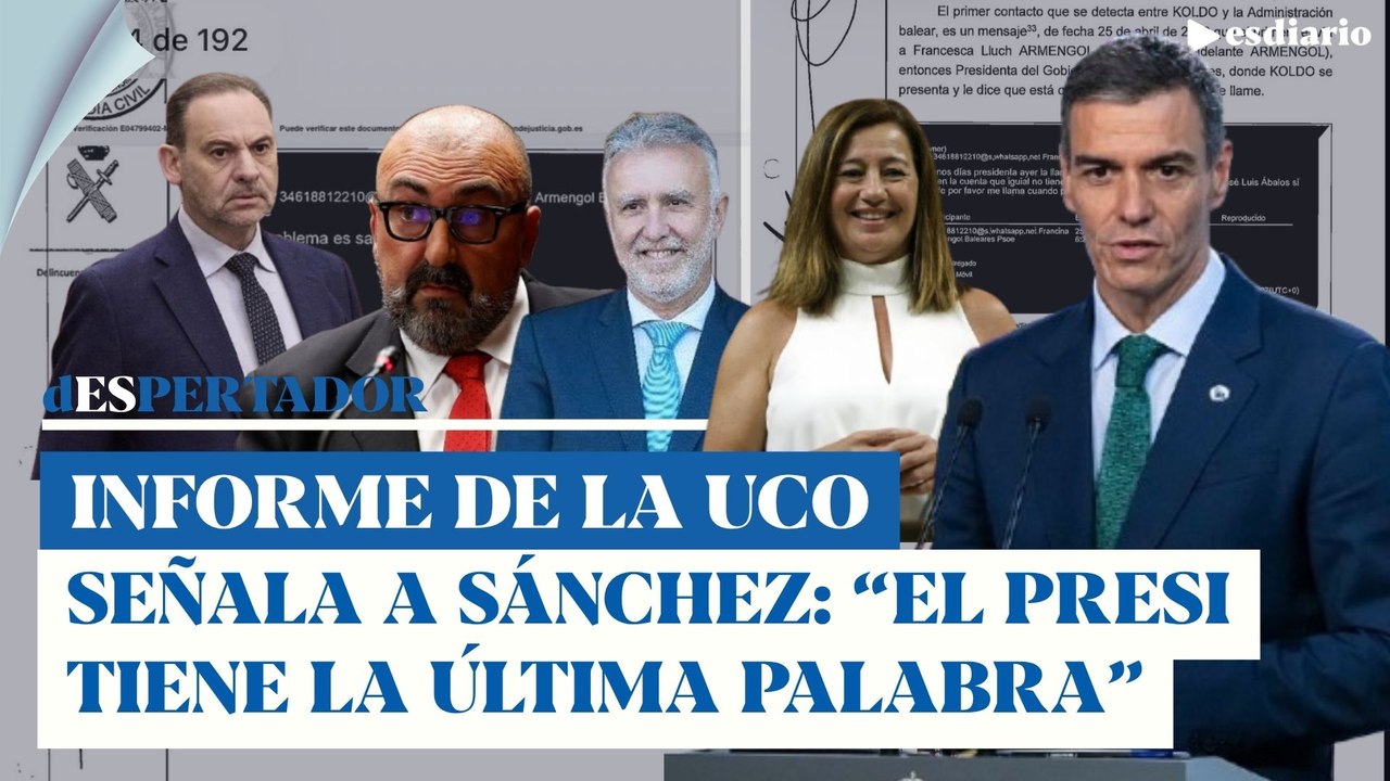 Sánchez tocado en el último informe de la UCO: el "presi" tiene la última palabra | ESdiario
