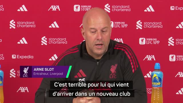 Liverpool - Slot sur la blessure d'Ekitike : "C’est terrible pour lui"