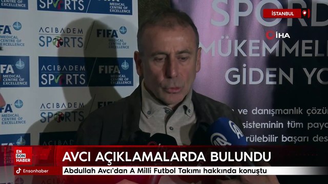 Abdullah Avcı'dan A Milli Futbol Takımı hakkında konuştu