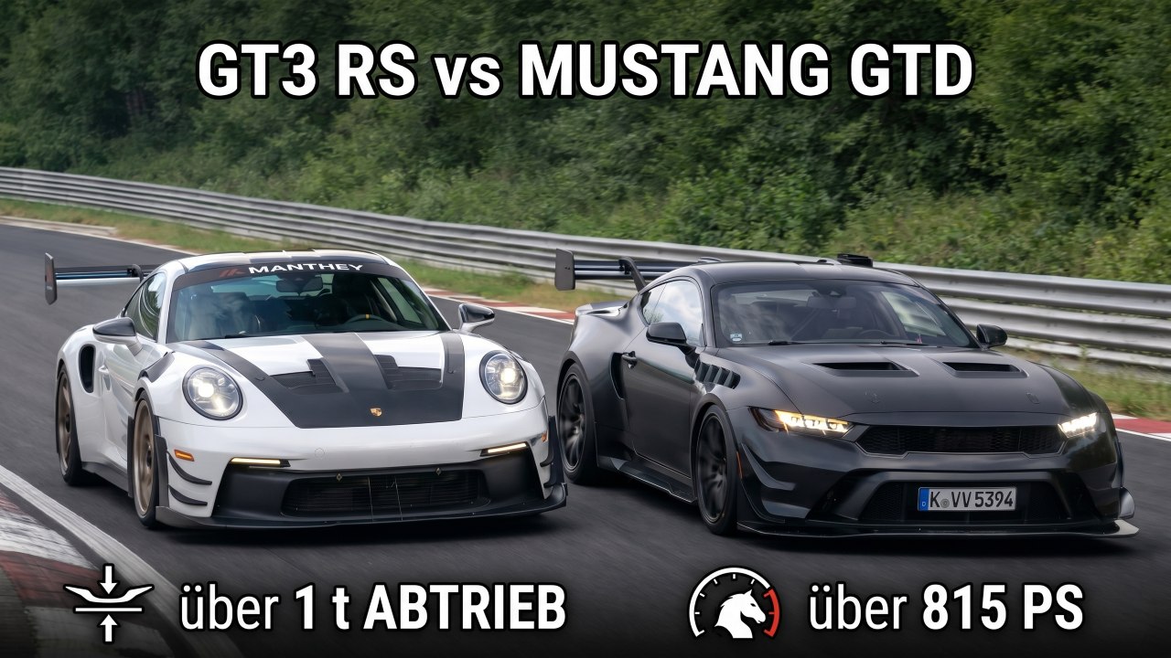 Porsche 911 GT3 RS 992.1 Manthey trifft Ford Mustang GTD Competition
