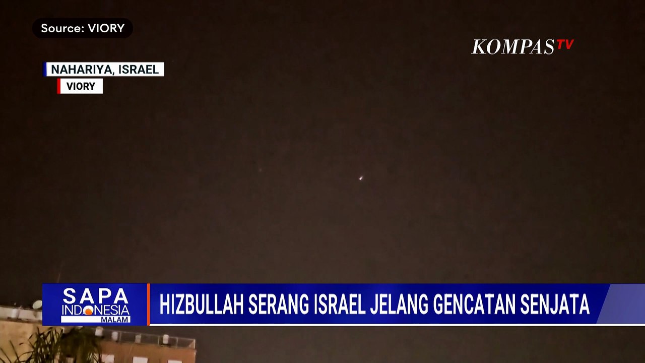 Sirine Menggema! Iron Dome Israel Cegat Roket Hizbullah Jelang Gencatan Senjata | SAPA MALAM