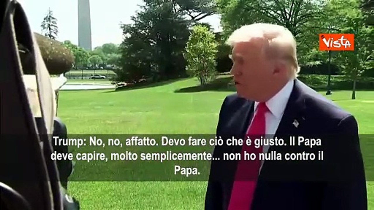 Trump: Non ho nulla contro il Papa, ma non sono d'accordo con lui, suo fratello è Maga