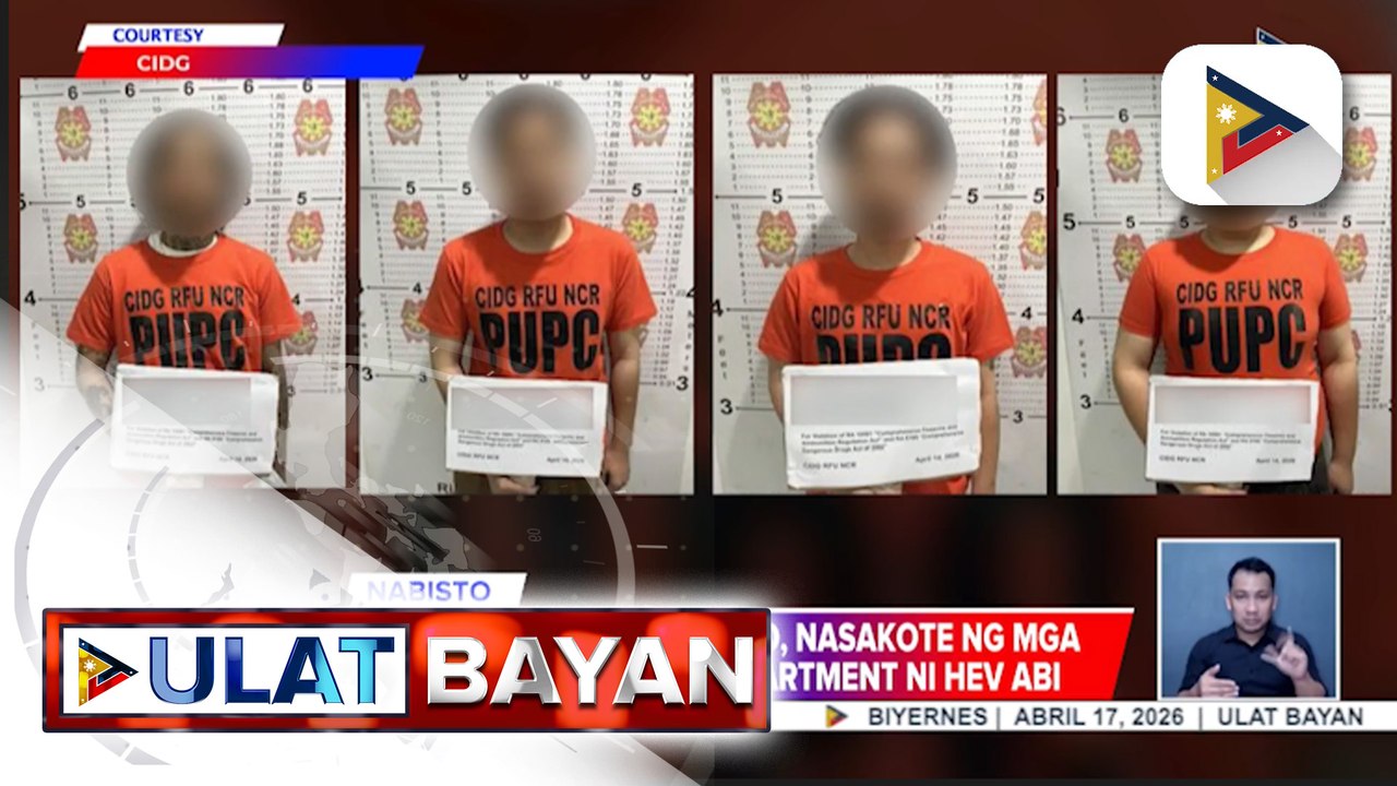 OPM Singer na si Hev Abi, arestado sa mismong apartment nito sa Quezon City | ulat ni Ryan Lesigues
