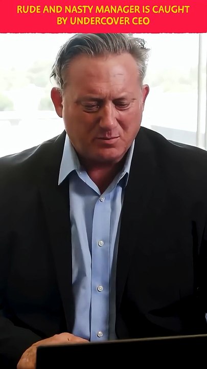Rude And Nasty Manager Is Caught By Undercover CEO