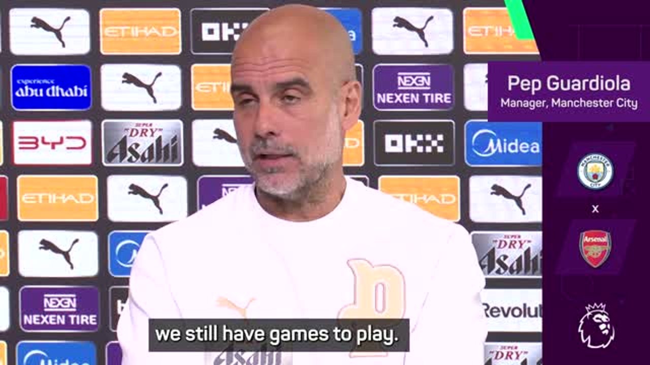 If Arsenal win, then title race is over - Guardiola