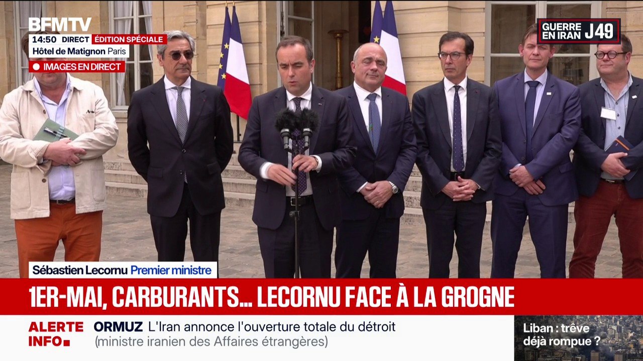 1er-Mai: "Les boulangers et fleuristes pourront travailler sur la base du volontariat", annonce Sébastien Lecornu