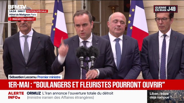 Travail le 1er-Mai: Sébastien Lecornu précise que l'ouverture ne concernera que les commerces artisanaux