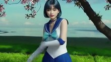 AI Dance Girl 893 - Real Life Sailor Mercury 🌊 Ami Mizuno AI Dance on Barbie Gal!!
