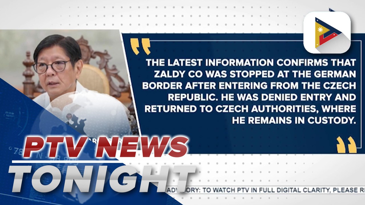 PBBM confirms arrest of ex-Rep. Zaldy Co; PBBM says Co was not allowed entry at German border for lack of proper documentation
