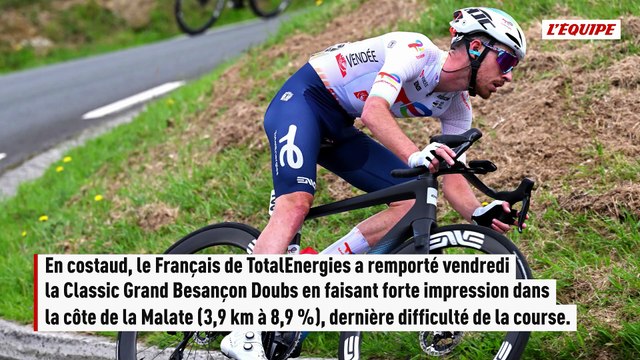 Pour son premier jour de course de la saison, Jordan Jegat s'impose sur la Classic Grand Besançon Doubs - Cyclisme - Classic Grand Besançon Doubs