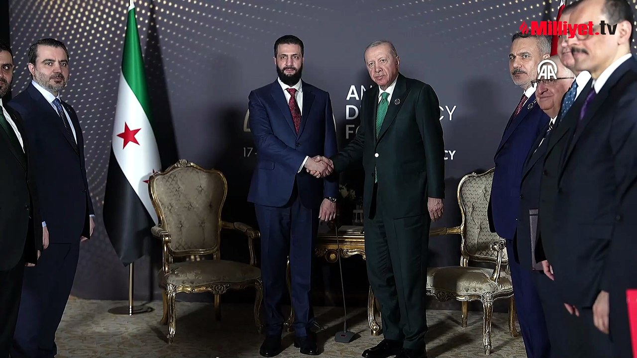 Cumhurbaşkanı Erdoğan, Suriye Cumhurbaşkanı Şara ile görüştü