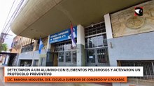Detectaron a un alumno con elementos peligrosos y activaron protocolo preventivo en la Comercio 6