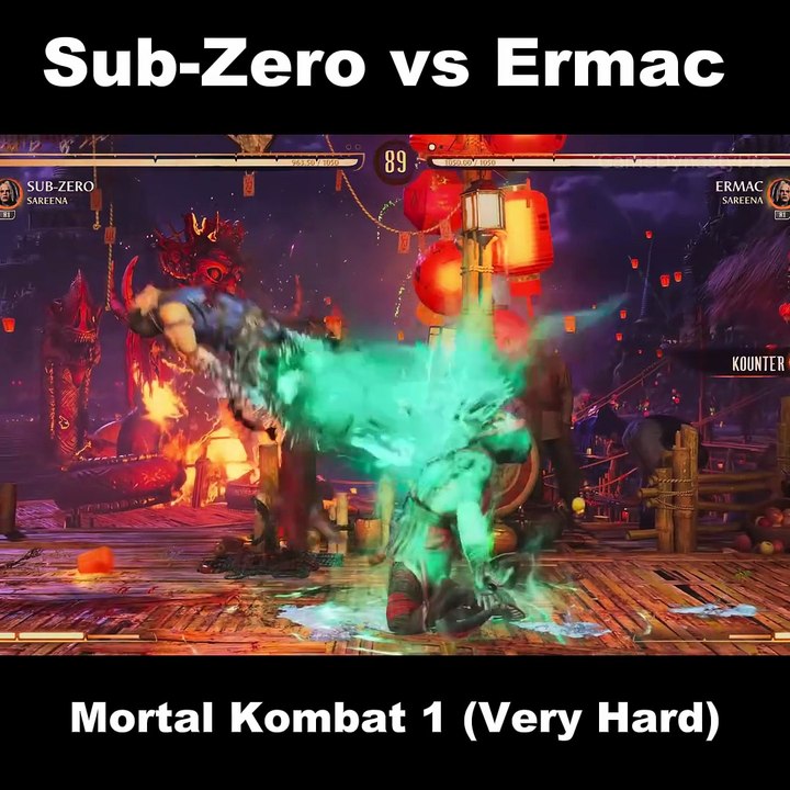 Mortal Kombat 1 Sub-Zero vs Ermac (Very Hard)