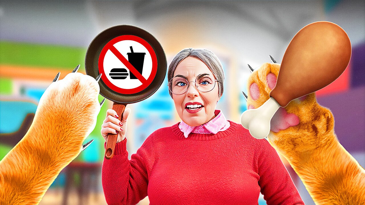 СAT SNEAKS CANDY INTO SECRET ROOM | CAT VS GRANDMA | Funny Things Your Granny Does