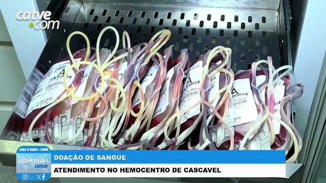 Hemocentro de Cascavel reforça estoques para o feriado de Tiradentes
