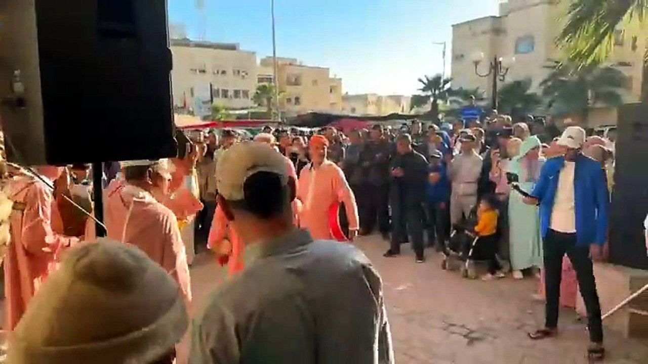 لقاء الابطال مع الشيخ احمد الخياطي والشيخ عبد النبي الشحم  في التبوريدة تيسة 2026 noujoum hayti