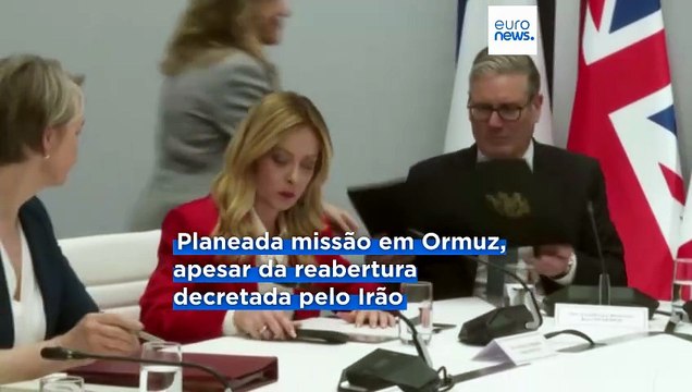 Mesmo com Irão a garantir abertura, líderes europeus discutem futuro do Estreito de Ormuz