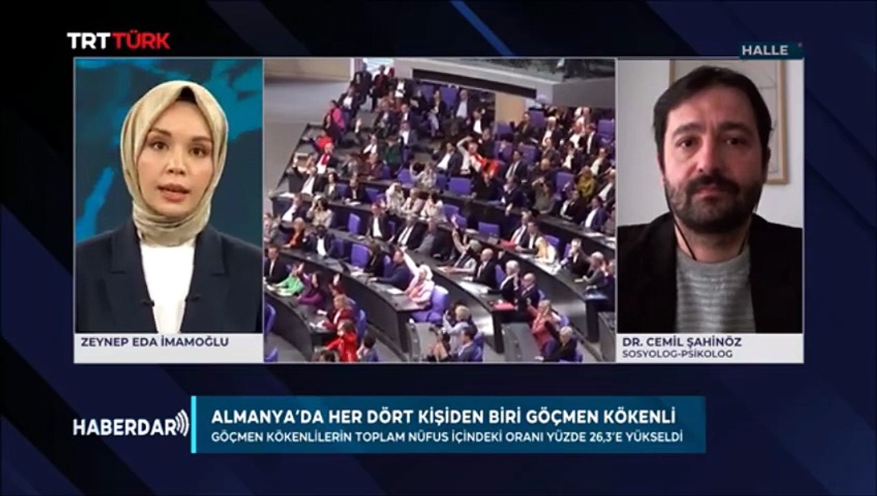 Almanya´da göçmen sayısı çoğalıyor (TRT Türk, Haberdar, 16.04.2026)