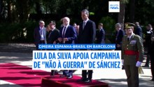 Espanha-Brasil: Lula diz a Sánchez que entende o 'não à guerra'