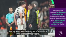 Carrick 'massively disappointed' with Maguire and Martinez suspensions