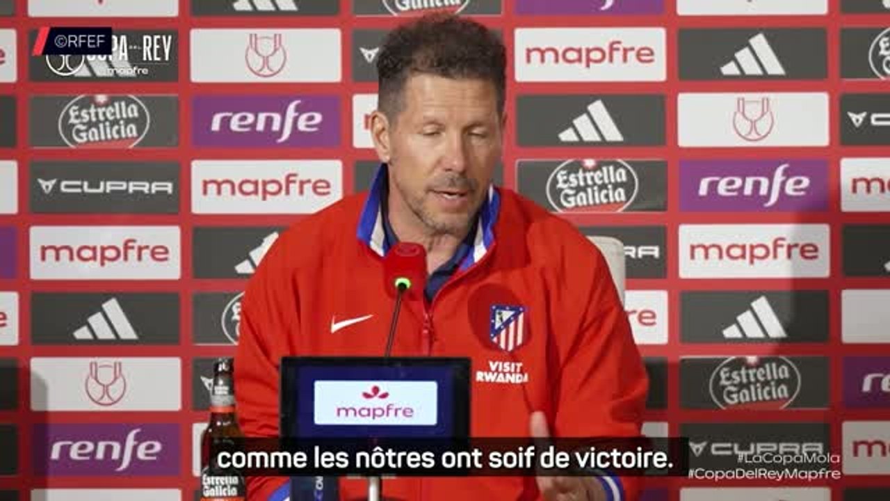 Atlético de Madrid - Simeone : "Les pieds sur terre avant cette finale"