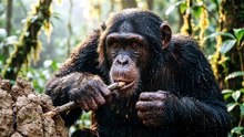 Chimpanzee Tool Survival Scene