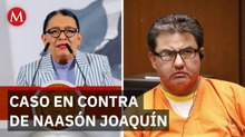 Rosa Icela: Naasón Joaquín García está suspendido; la Iglesia conserva registro