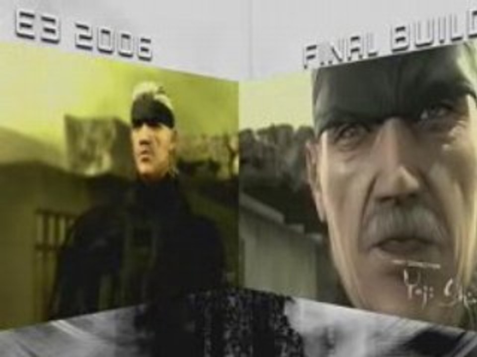 Mgs 4 comparaison E3 2006 et version final