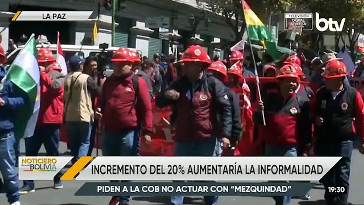 Piden a la COB no actuar con “mezquindad” ante pliego de incremento salarial