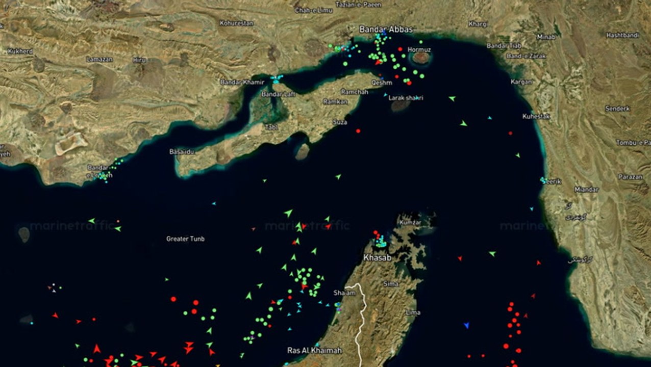 MarineTraffic shows Hormuz Strait vessel activity after Israel-Lebanon ceasefire deal