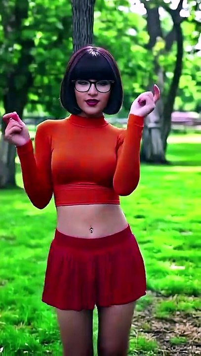 AI Dance Girl 901 - Real Life Velma AI Dance 🔍 Scooby-Doo Style
