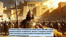 xerxes I  Pemberontakan di Babilonia: Pada tahun 484 SM