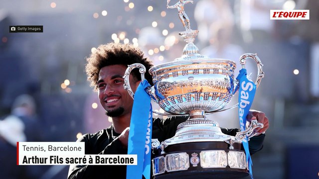 Arthur Fils titré à Barcelone après sa victoire en finale face à Andrey Rublev - Tennis - Barcelone