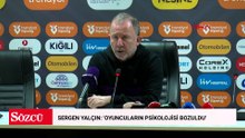 Beşiktaş teknik direktörü Sergen Yalçın: 'Oyuncuların psikolojisi bozuldu'