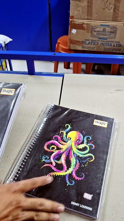 SHAPE A4 Spectrum 6 Subject Spiral Notebook 📒✨ Octopus & Feather Design Review | Best Student Notebook 2026