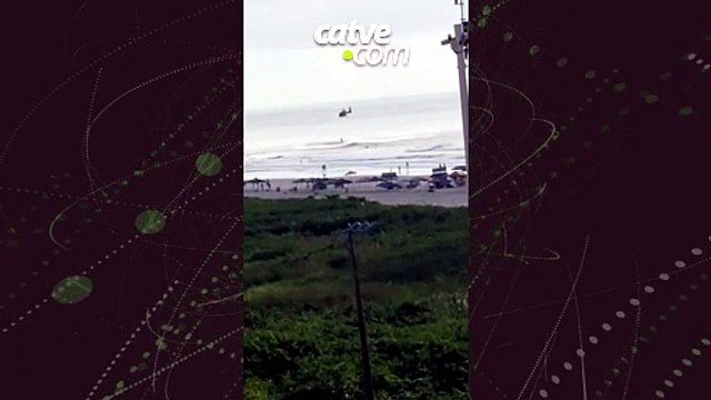 Vítima de afogamento é salva na Praia Brava em Matinhos