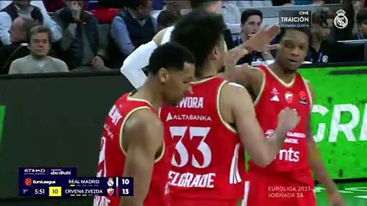 Real Madrid Baloncesto vs Estrella Roja de Belgrado Euroleague 2026 Jornada 38