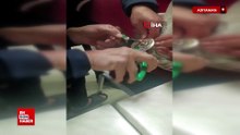 Ayağı lavabo giderine sıkışan kediyi itfaiye kurtardı