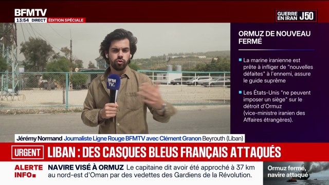 Guerre au Moyen-Orient: des casques bleus français attaqués au Liban