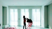Luxury Red Petals Epoxy Floor Transformation! 🌹✨ | Satisfying AI ArchitectureModern Luxury Transformation & Satisfying Architec