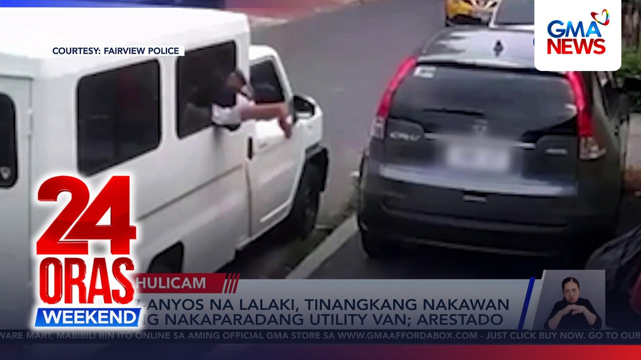 17-anyos na lalaki, arestado sa tangkang pagnanakaw sa isang van | 24 Oras Weekend