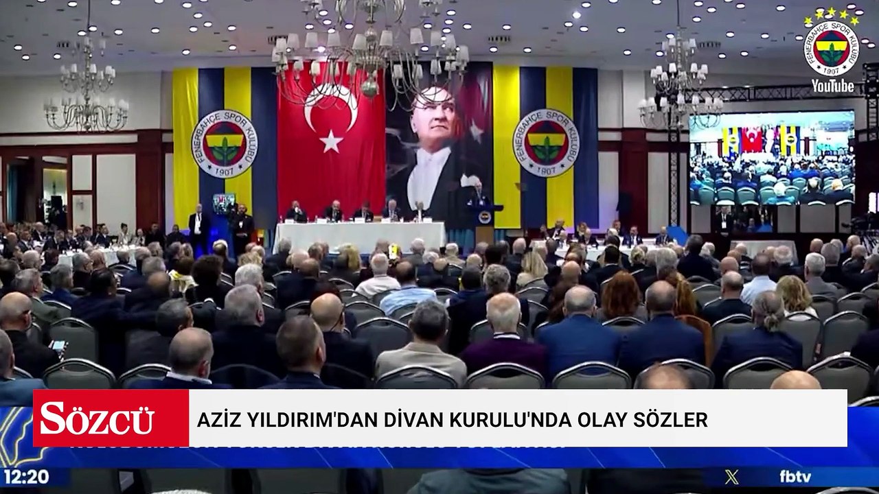 Aziz Yıldırım'dan Divan Kurulu'nda olay sözler: 'Fenerbahçe çürümüşlük içinde'