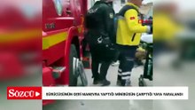 Sürücüsünün geri manevra yaptığı minibüsün çarptığı yaya yaralandı